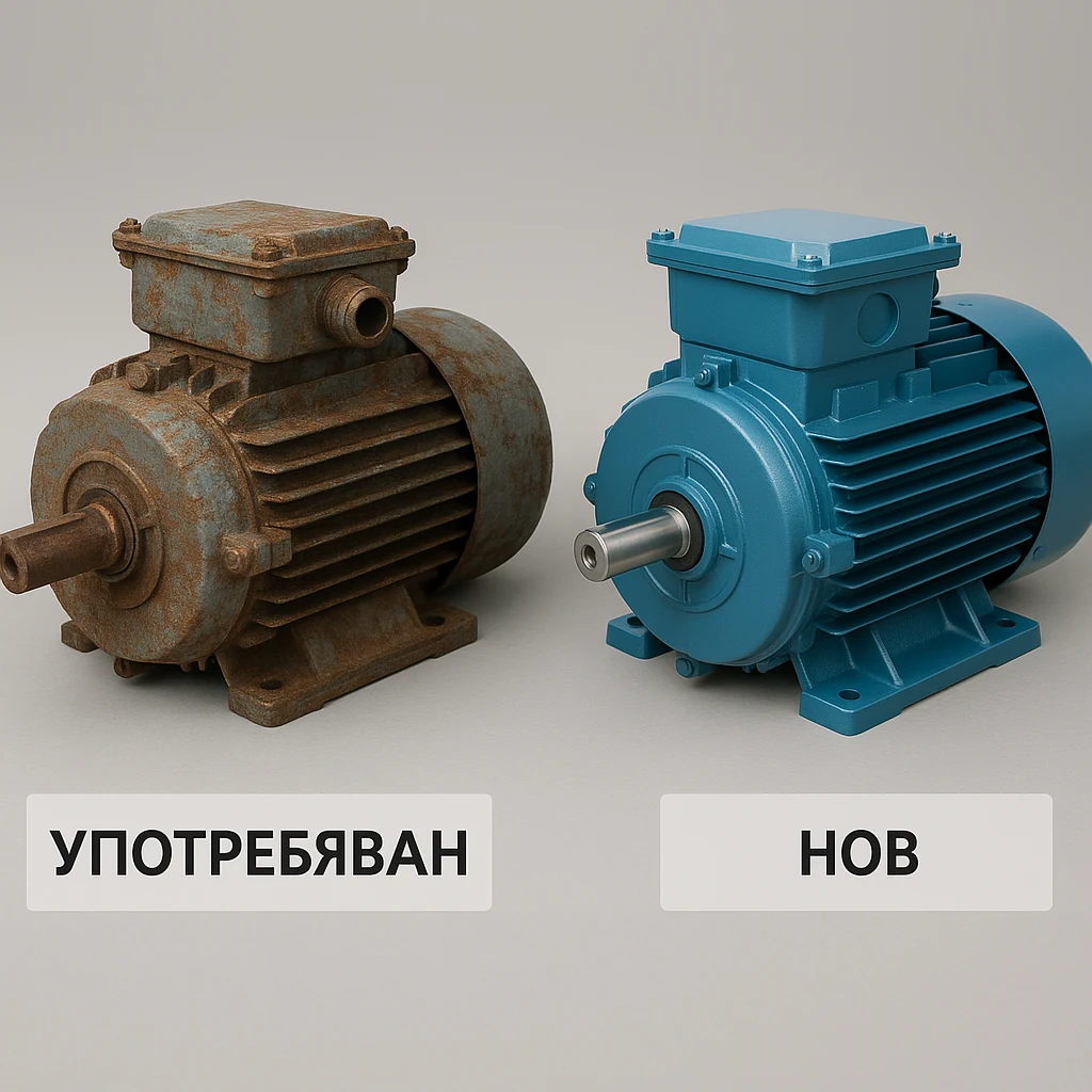 old and new motor